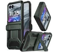 Poetic Spartan - Funda para Motorola Moto RAZR 50 2024, con Soporte, protección de bisagra, Clase de Millas probadas contra caídas de 20 pies, Cubierta Completa, Resistente a los Golpes, con Soporte