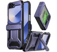 Poetic Spartan - Funda para Samsung Galaxy Z Flip 6 5G (2024), función atril, protector de pantalla integrado, protección de bisagra, probada contra caídas de 20 pies, funda protectora resistente a