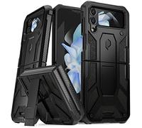 Poetic Spartan Series - Funda para Samsung Galaxy Z Flip 4 5G (2022), probada contra caídas de grado militar de 20 pies, funda protectora resistente a prueba de golpes con soporte, color negro mate