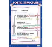 Poetic Structure | Carteles de literatura inglesa | Papel laminado brillante de 850 mm x 594 mm (A1) | Carteles de aula iluminados en inglés | Gráficos educativos de Daydream Education