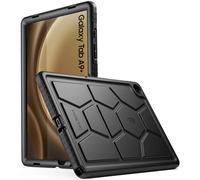 Poetic TurtleSkin - Funda de silicona diseñada para Samsung Galaxy Tab A9 Plus + 11 pulgadas 2023, resistente a los golpes, resistente a los golpes, protección contra caídas, para niños, color negro
