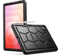 Poetic TurtleSkin - Funda para Galaxy Tab S11 (versión 2025) de 11 pulgadas con soporte para bolígrafo S, resistente a los golpes, funda protectora de silicona para niños, color negro