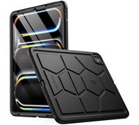 Poetic TurtleSkin - Funda para iPad Pro de 13 pulgadas 2024, resistente a los golpes, resistente a los golpes, protección contra caídas, funda de silicona para niños, color negro