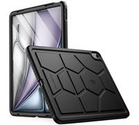 Poetic TurtleSkin Series - Funda para iPad Air 13 (2024), Resistente a los Golpes, de Silicona, Apta para niños, Color Negro