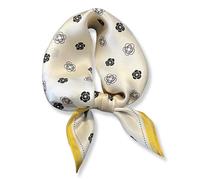 PoeticEHome Bufanda cuadrada pequeña de seda de morera de 21 x 21 pulgadas para mujer, paquete de regalo, F4: suave y elegante, 21"x21"(53x53cm)