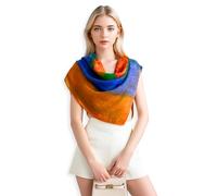 PoeticEHome Chal de Cachemir para Mujer 90x90 cm - Bufanda Cuadrado Artístico Ultra Ligero, Envoltura Regalo