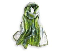 PoeticEHome Pañuelo Largo de Seda 100% Mulberry 170x53cm - Chal Suave y Ligero para Mujer, Ideal para Cuello, Cabello y Cabeza - Caja de Regalo