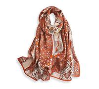 PoeticEHome Pañuelo Largo de Seda 100% Mulberry 170x53cm - Chal Suave y Ligero para Mujer, Ideal para Cuello, Cabello y Cabeza - Caja de Regalo