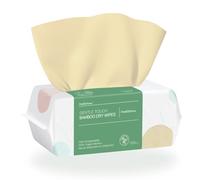 PoeticEHome Toallitas faciales ultrasuaves de bambú 100%, toallitas desechables biodegradables para pieles sensibles, sin fragancia y toallitas desechables sin blanquear