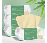 PoeticEHome Toallitas secas ultrasuaves de bambú 100% puro para pieles sensibles. Toallitas faciales sin perfume y sin blanquear, hipoalergénicas, 2 veces más suaves que el algodón, para aplicación
