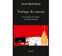 Poétique Du Concert (ebook)