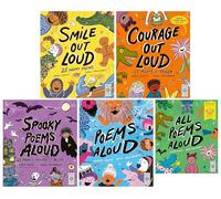 Poetry to Perform Series By Joseph Coelho Illustrated 5 Picture Books Collection Set (All Poems Aloud: World Book Day 2025, Smile Out Loud, Courage Out Loud, Spooky Poems Aloud & Poems Aloud)