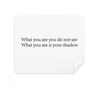 Poetry What You See Is Shadow - Limpiador de pantalla para gafas (2 piezas)