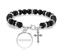 Poetry What You See is Shadow - Pulsera de cuentas bohemias