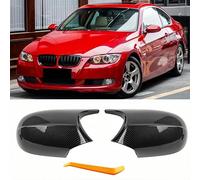 POETRYXIAO Mirror Caps,Car Rearview Mirror Cover Compatible with B-MW 1 Series E87 E81 E82 E88 LCI/3 Series E90 E91 E92 E93 LCI, Suitable for Tuning (Carbon fibre)