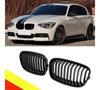 POETRYXIAO Rejilla de radiador Riñón Sport Black Gloss Single Bridge para BMW Serie 1 F20 F21 2011-2014, adecuado para tuning BMW