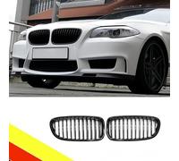 POETRYXIAO Rejilla de radiador Riñón Sport Black Gloss Single Bridge para BMW Serie 5 F10 F11 M5 2010-2017, adecuado para tuning BMW