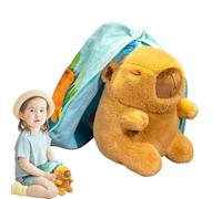 POETTO CAPYBARA - Muñeca de peluche Capybara, transformada en formato juguetes de peluche Capybara | Figura coleccionable de animales creativos de 18 cm/7,09 pulgadas, cojín suave para salón