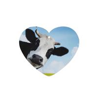 Poezjzw 4 patrones de vaca con aroma de lavanda para coche, forma de corazón, fragancia colgante que se aplica a zapatos de armario