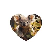 Poezjzw 4 piezas con bonito patrón de planta de koala, aroma de lavanda, aroma de coche, forma de corazón, fragancia colgante que se aplica a los zapatos del armario