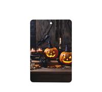 Poezjzw 4 piezas con diseño de araña y calabaza, aroma de lavanda, aroma de coche, rectangular, para colgar en el armario y zapatos