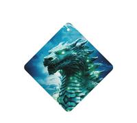 Poezjzw 4 piezas con diseño de cabeza de bestia extraña, aroma de lavanda, aroma de coche, fragancia cuadrada para colgar se aplica a zapatos de armario