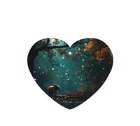 Poezjzw 4 piezas con diseño de elefante y bosque con aroma de lavanda, aroma de coche, forma de corazón, fragancia colgante que se aplica a los zapatos del armario