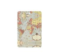 Poezjzw 4 piezas con diseño de mapa del mundo, aroma de lavanda, aroma de coche, rectangular, fragancia para colgar se aplica a zapatos de armario