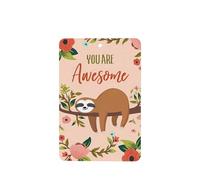 Poezjzw 4 piezas con diseño de perezoso You Are Awesome con aroma a lavanda para coche, rectangular, para colgar en el armario y zapatos