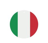 Poezjzw 4 piezas con patrón de bandera de Italia con aroma a lavanda para coche, forma redonda, fragancia colgante que se aplica a zapatos de armario