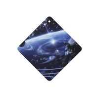 Poezjzw 4 piezas con patrón de canal de Star River Planet, aroma de lavanda, aroma de coche, fragancia cuadrada para colgar se aplica a zapatos de armario