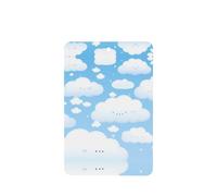 Poezjzw 4 piezas con patrón de nube blanca sonriente con aroma a lavanda para coche, rectangular, para colgar en el armario y zapatos