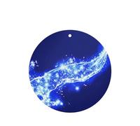 Poezjzw 4 piezas con patrón luminoso espacial con aroma a lavanda para coche, forma redonda, fragancia colgante que se aplica a zapatos de armario