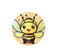 Poezjzw 4 piezas de aroma de abeja amarilla con aroma de lavanda para coche, forma redonda, fragancia colgante que se aplica a zapatos de armario