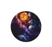 Poezjzw 4 piezas de aroma de lavanda con diseño de planeta, aroma de coche, forma redonda, para colgar en zapatos de armario