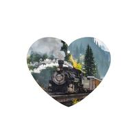 Poezjzw 4 piezas de aroma de tren de vapor, aroma de lavanda, aroma de coche, forma de corazón, fragancia colgante se aplica a zapatos de armario
