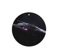 Poezjzw 4 piezas de ciencia ficción con patrón de nave espacial con aroma a lavanda, aroma de coche, forma redonda, fragancia colgante que se aplica a zapatos de armario