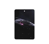 Poezjzw 4 piezas de ciencia ficción con patrón de nave espacial con aroma a lavanda, aroma de coche, rectangular, para colgar, se aplica a zapatos de armario