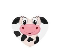 Poezjzw 4 piezas de dibujos animados con diseño de vaca de leche, aroma de lavanda, aroma de coche, forma de corazón, fragancia colgante que se aplica a zapatos de armario