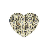 Poezjzw 4 piezas de diseño de mapa del tesoro del laberinto, aroma de lavanda, aroma de coche, en forma de corazón, fragancia colgante que se aplica a los zapatos del armario