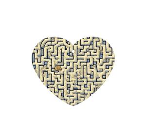 Poezjzw 4 piezas de diseño de mapa del tesoro del laberinto, aroma de lavanda, aroma de coche, en forma de corazón, fragancia colgante que se aplica a los zapatos del armario