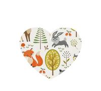 Poezjzw 4 piezas de fragancia colgante con diseño de animales del bosque, aroma de lavanda, aroma de coche, forma de corazón, se aplica a zapatos de armario