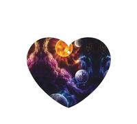 Poezjzw 4 piezas de fragancia colgante con diseño de planeta, aroma de lavanda, aroma de coche, forma de corazón, se aplica a zapatos de armario