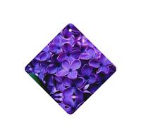 Poezjzw 4 piezas de fragancia cuadrada para colgar en el armario con aroma a lavanda y flores moradas