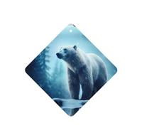 Poezjzw 4 piezas de fragancia cuadrada para colgar en el armario con diseño de oso de nieve, aroma de lavanda, se aplica a zapatos de armario
