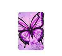 Poezjzw 4 piezas de fragancia rectangular con diseño de mariposa morada, aroma de lavanda, para colgar en el armario y zapatos