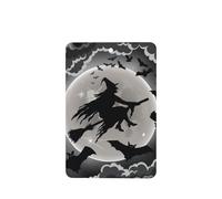 Poezjzw 4 piezas de Halloween con patrón de bruja con aroma a lavanda para coche, rectangular, fragancia para colgar se aplica a zapatos de armario