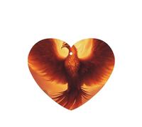 Poezjzw 4 piezas de hermoso patrón de fénix con aroma de lavanda para coche, forma de corazón, fragancia colgante que se aplica a los zapatos del armario