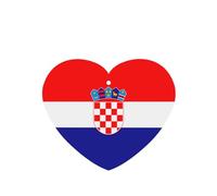 Poezjzw 4 piezas de la República de Croacia con patrón de bandera de lavanda aroma de coche en forma de corazón para colgar fragancia se aplica a zapatos de armario