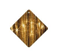 Poezjzw 4 piezas de lentejuelas doradas con patrón de lavanda con aroma a coche, fragancia cuadrada para colgar se aplica a zapatos de armario